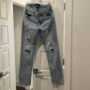 Men’s Aero slim distressed light wash jeans 30/34